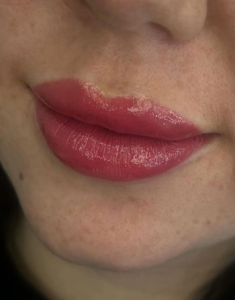 natural lip tattoo